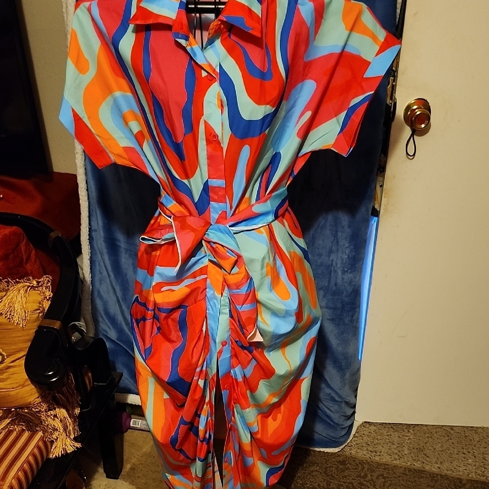 Chic Maxi Dress by Unknown Brand - Vibrant Multicolor